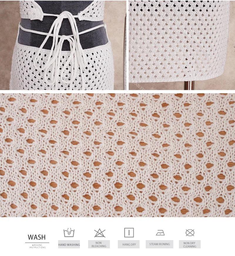 Levoire | Col Rigide À Lacets Avec Un Top À Dos Nu Et Un Ensemble De Mini-Jupe