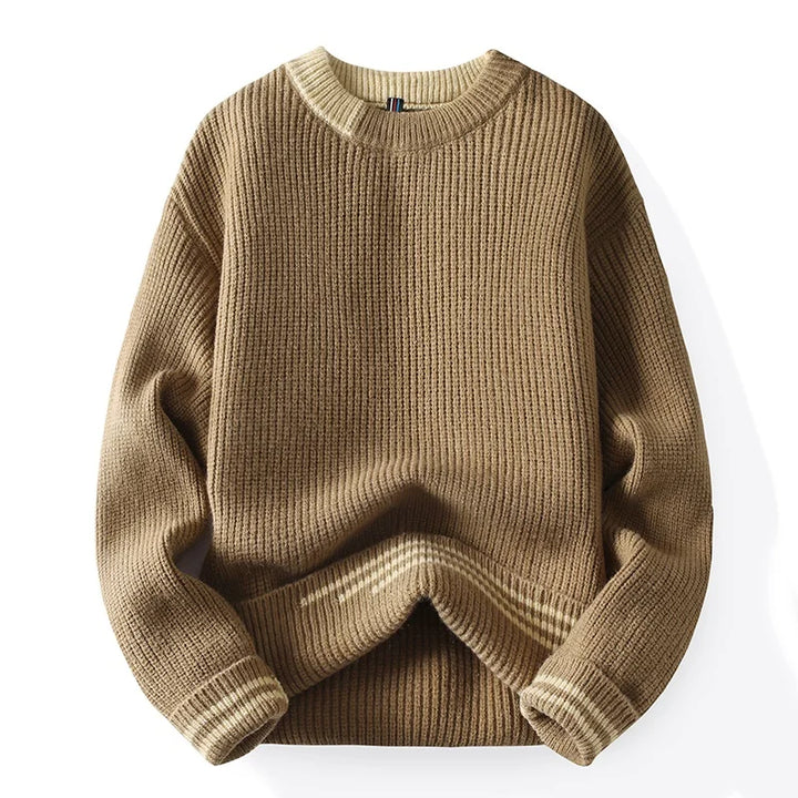 Levoire | Pull Côtelé Élégant Et Confortable Kaki