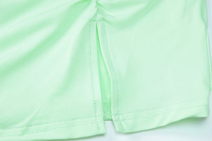 Levoire | Ensemble Jupe Minuscule Froncée À Manches En Maille Crop