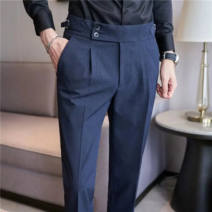 Levoire | Pantalons Décontractés Taille Haute Pour Hommes Avec Ceinture