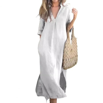 Levoire | Chemise streetwear femme robe Blanc