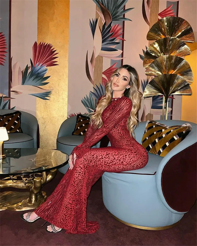 Levoire | Imprimé Léopard-Zèbre-Médium-Avec Capuche-Maxi Robe