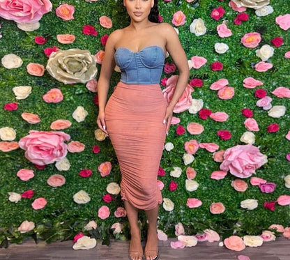 Levoire | Denim Pullonkumpu Robes Nettolanges