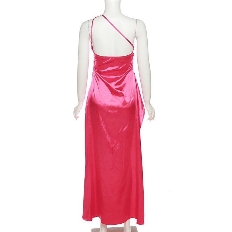 Levoire | Épaule Dégagée Robe Bodycon Longue Fente