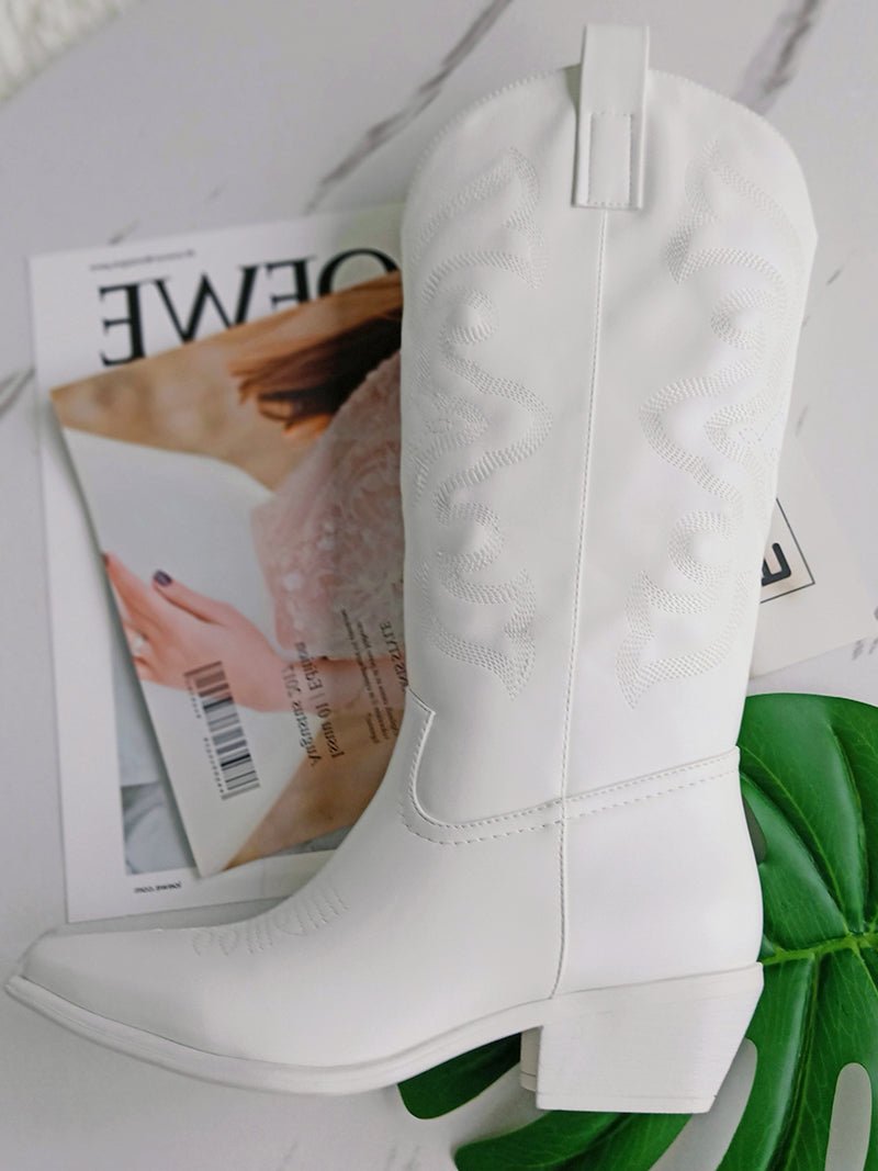 Levoire | Bottes De Cowboy En Cuir Semelle Noire