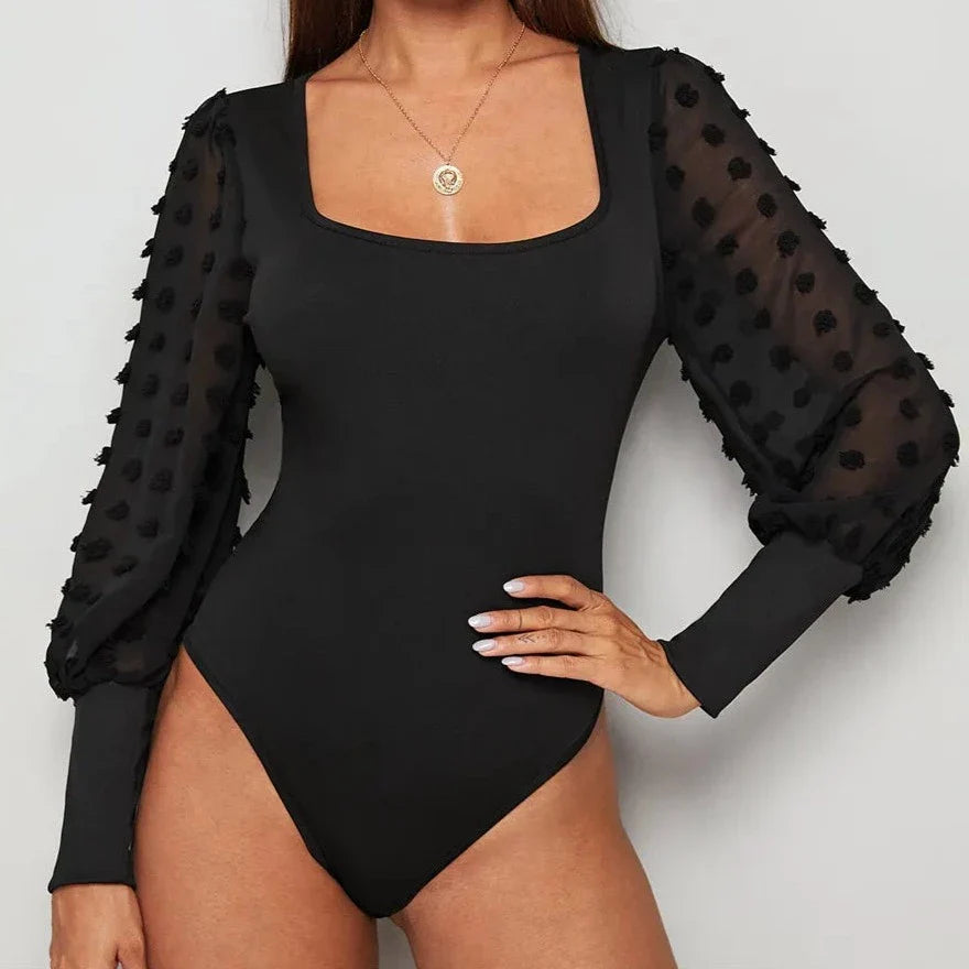 Levoire | Body Avec Des Manches Longues Bouffantes