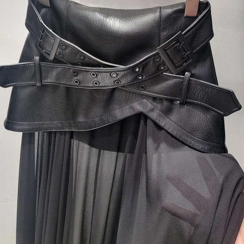 Levoire | Jupe Longue En Cuir Synthétique