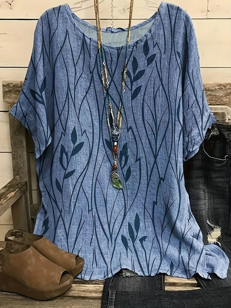Levoire | Blouse Décontractée À Manches Mi-Longues Pour Femmes Avec Grande Taille Blaw