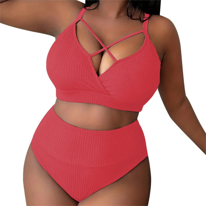 Levoire | Ensemble Bikini Sexy Grande Taille Rouge