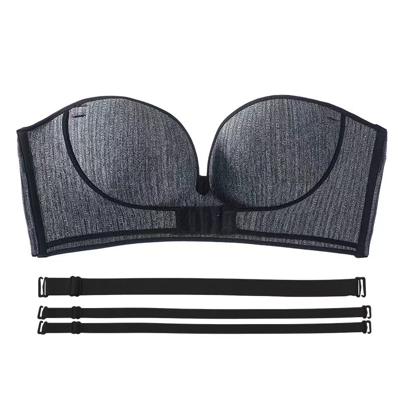 Levoire | Push-Up-Soutien-Gorge Avec Fermeture Avant Gris graphite