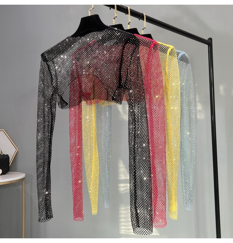 Levoire | Mode Nouvelle Sexy Cristal Court T-Shirt