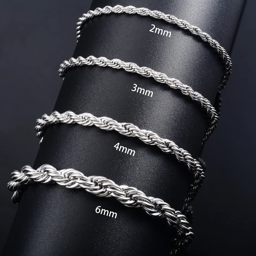 Levoire | Inox Homme & Chaîne Cheville Femme Argent
