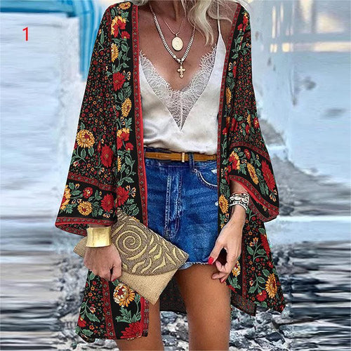Levoire | Blouse Florale Décontractée Lâche Plage