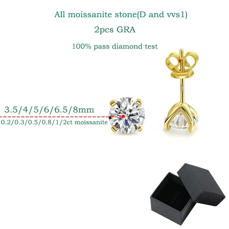 Levoire | Boucles D'Oreilles Moissanite S925