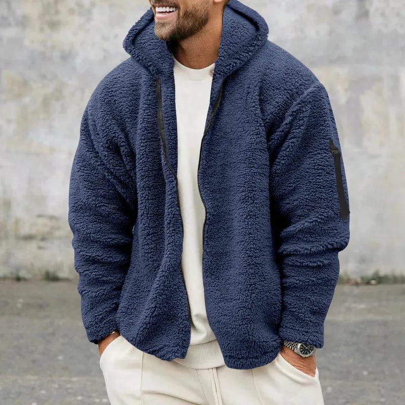 Levoire | Veste Sherpa en velours Bleu