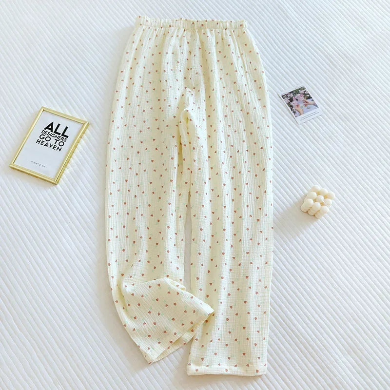 Levoire | Pantalons De Pyjama En Crepe De Coton 2