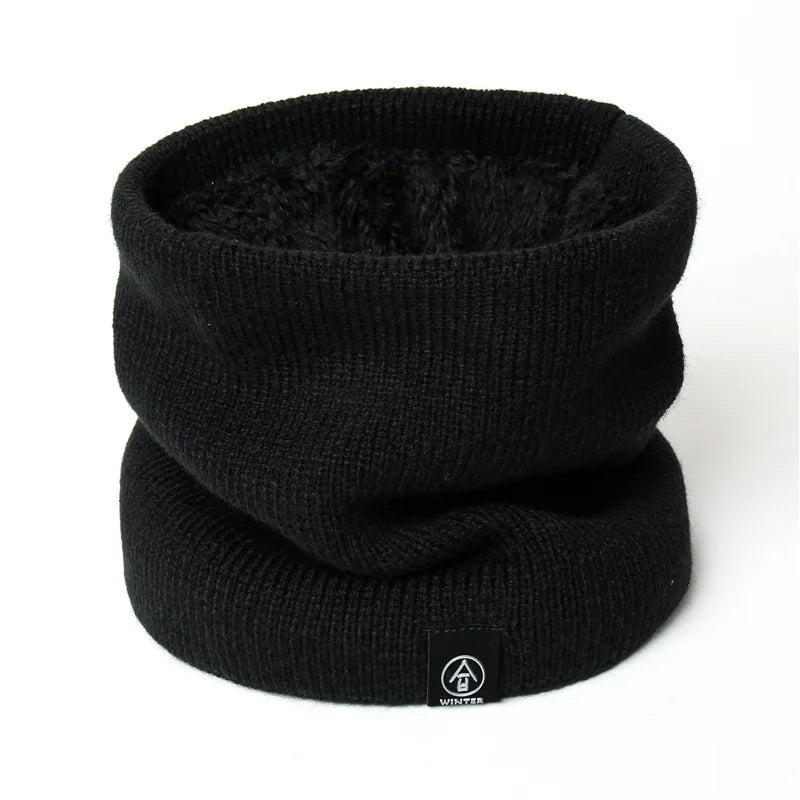 Levoire | Cache Cou Hiver Tricoté Unisexe Noir