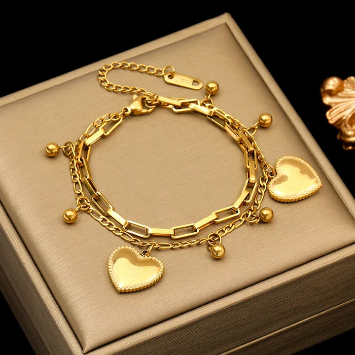 Levoire | Bracelet En Acier Inoxydable Doré B158