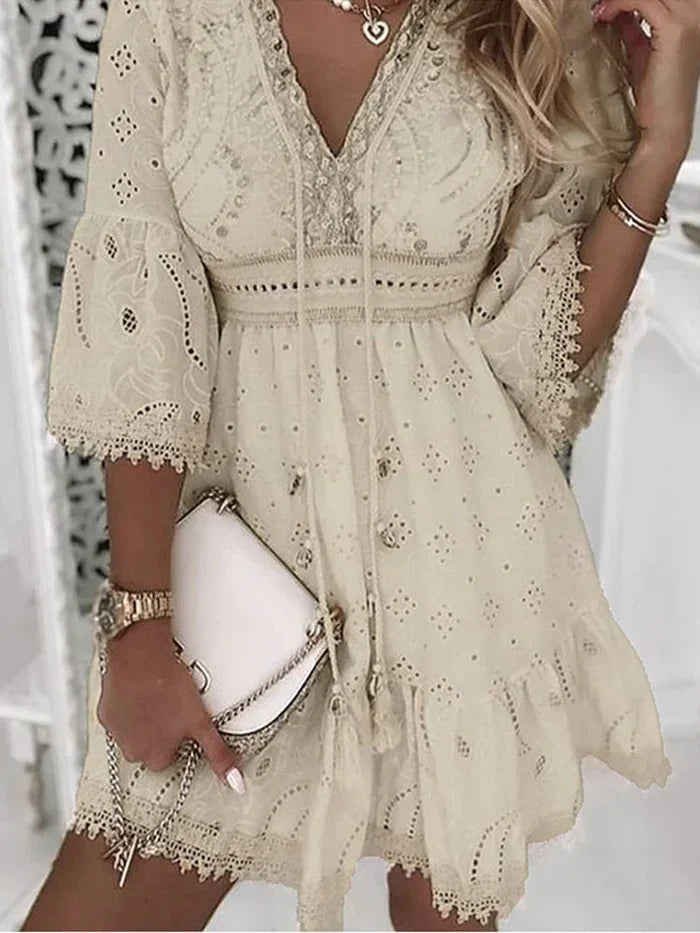 Levoire | Robe Bohémienne Ibiza Beige