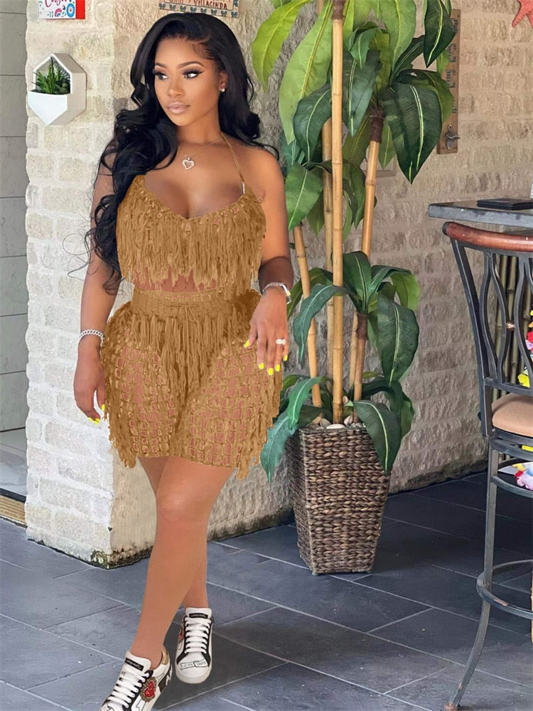 Levoire | Vêtements De Plage Crochet 2 Ensemble De Robe Deux Pièces