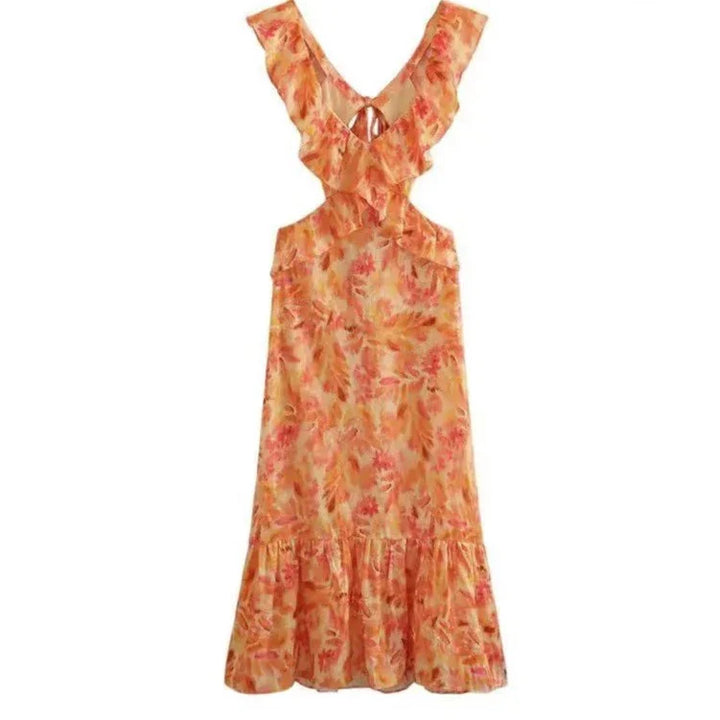 Levoire | Robe Maxi Longue Chic Photo Couleur