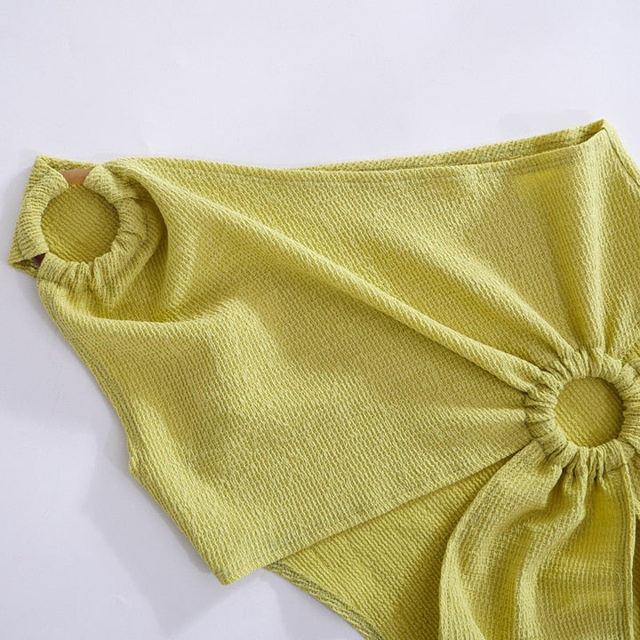 Levoire | Jaune Haut Bodycon Midi-Robe