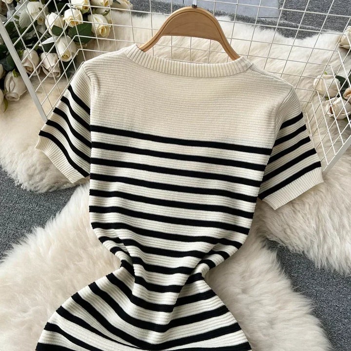 Levoire | Tricot Rayé Robe De Plage