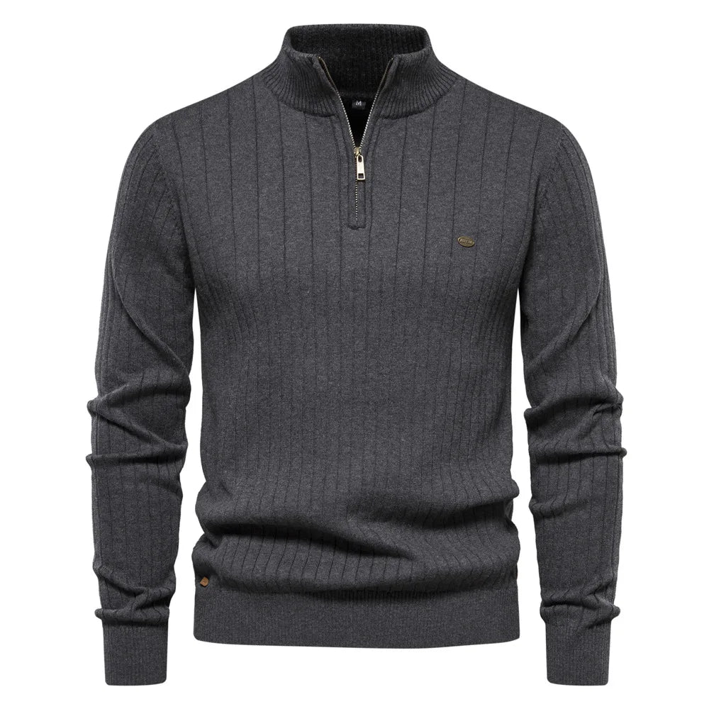 Levoire | Pull Homme Tendance Avec Col Haut Et Fermeture Éclair