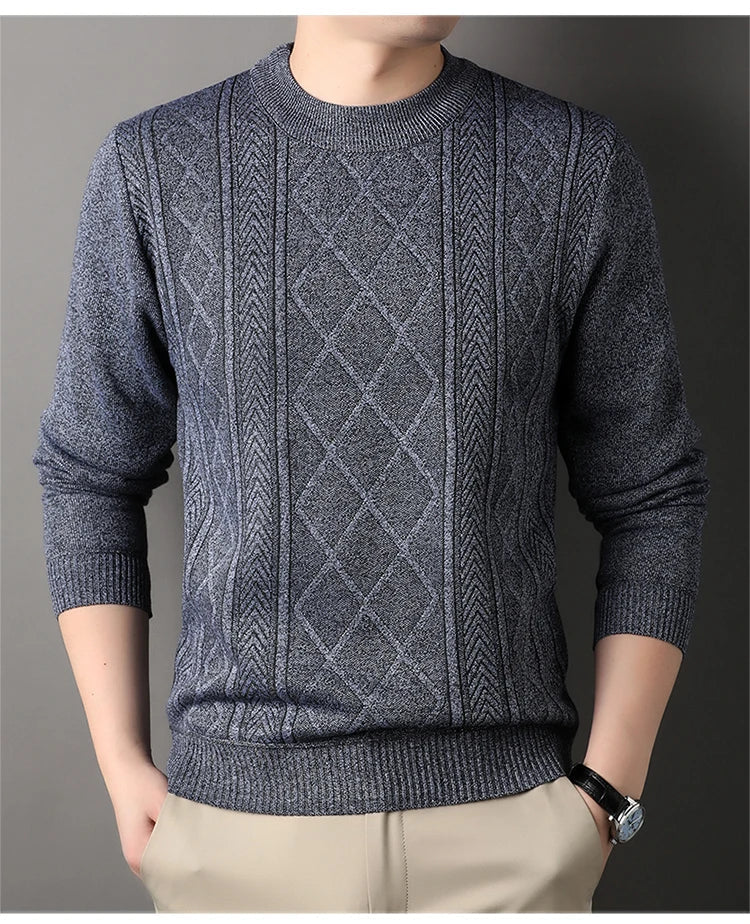 Levoire | Pull Homme 2025 Chaud Et Stylé Gris clair