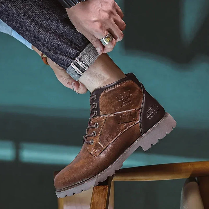 Levoire | Bottes en cuir pour hommes dans un style britannique
