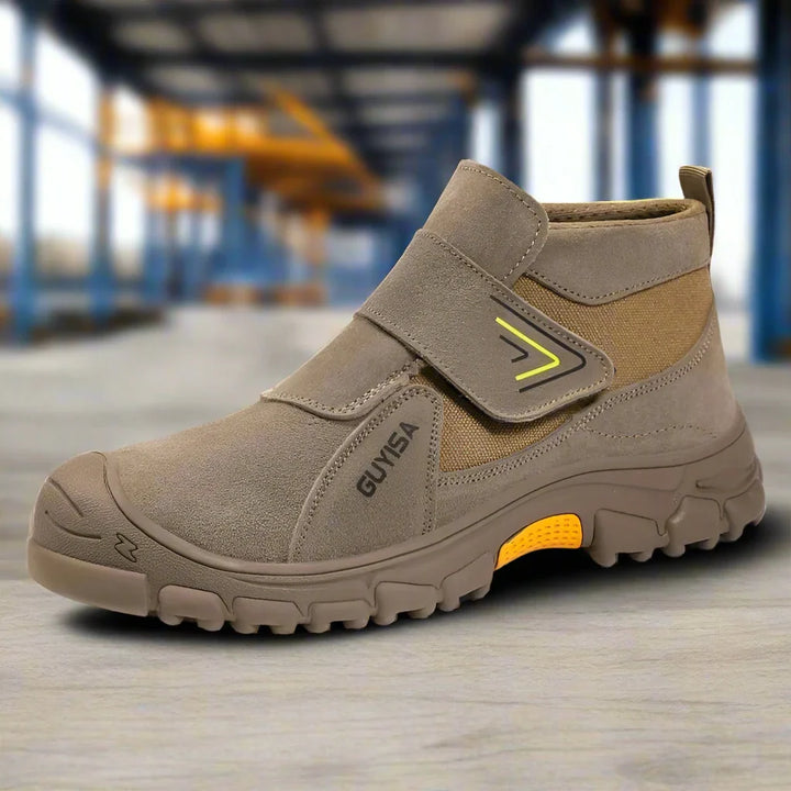 Levoire | Chaussures De Sécurité Ergonomiques À Scratch Pour Pieds Larges Avec Embout En Acier