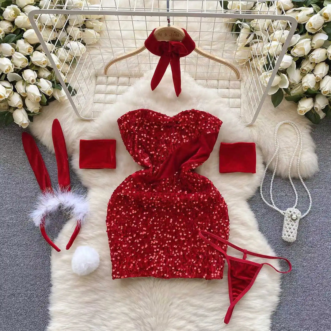 Levoire | Robe De Lingerie Brillante Rot