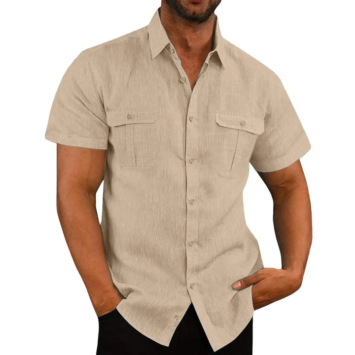 Levoire | Chemise Pour Homme Tendance, Décontractée Et Confortable Abricot