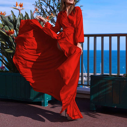 Levoire | Robe maxi avec fente Rouge