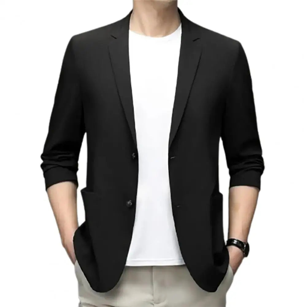 Levoire | Blazer Pour Hommes Moderne Et Tendance Avec Manches Longues Noir