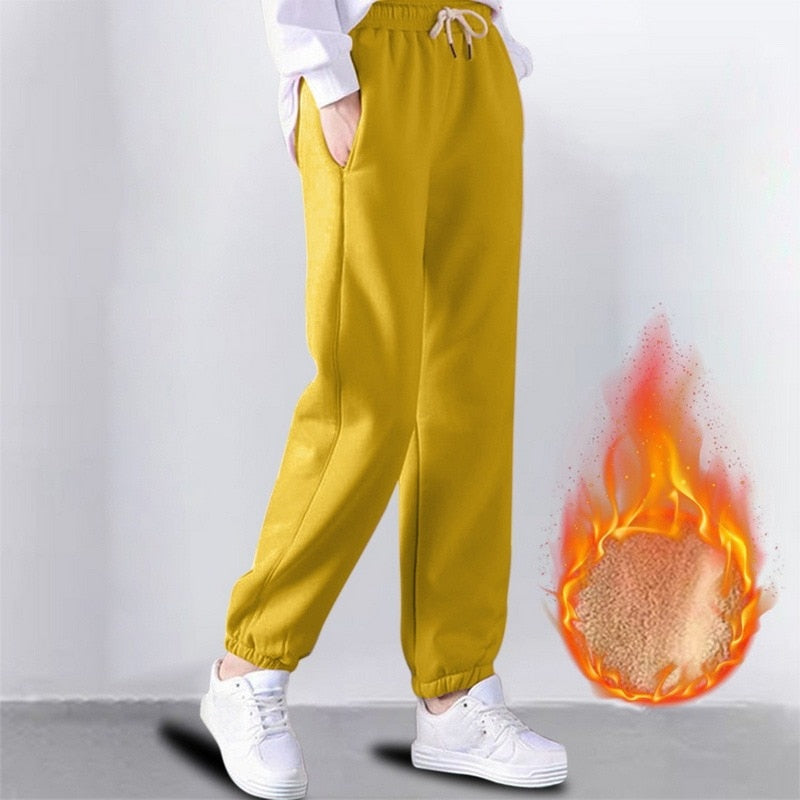 Levoire | Pantalon De Jogging Rembourré Ultime Chaud & Confortable Jaune