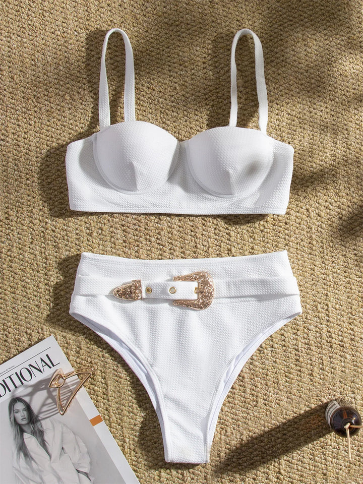 Levoire | Maillot De Bain Deux Pièces Avec Bonnets Rembourrés Blanc
