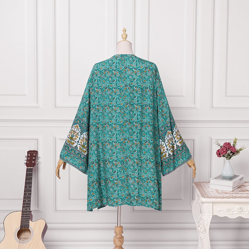 Levoire | Blouse Florale Décontractée Lâche Plage