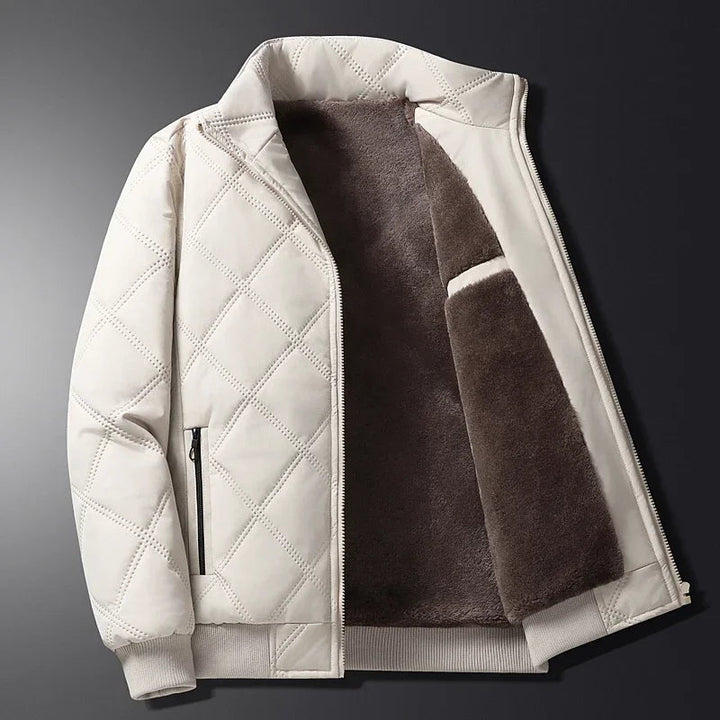 Levoire | Veste zippée doublée à manches longues chaude Blanc