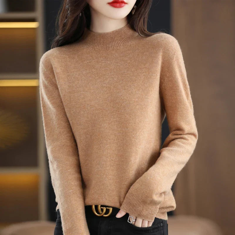 Levoire | Pull élégant Chameau doré