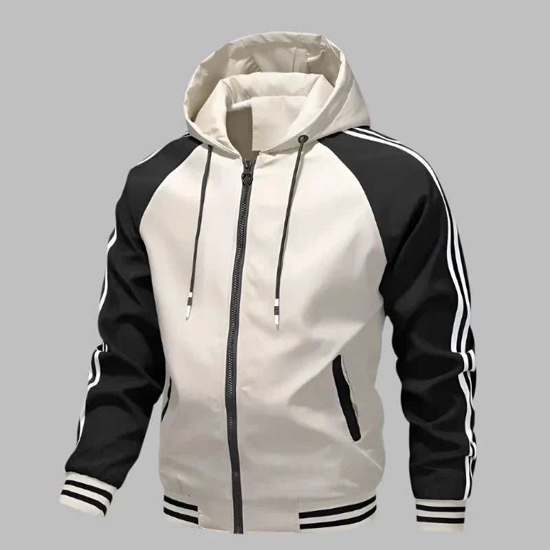 Levoire | Pull À Capuche Pour Homme Avec Zip Pour La Vie Quotidienne Beige