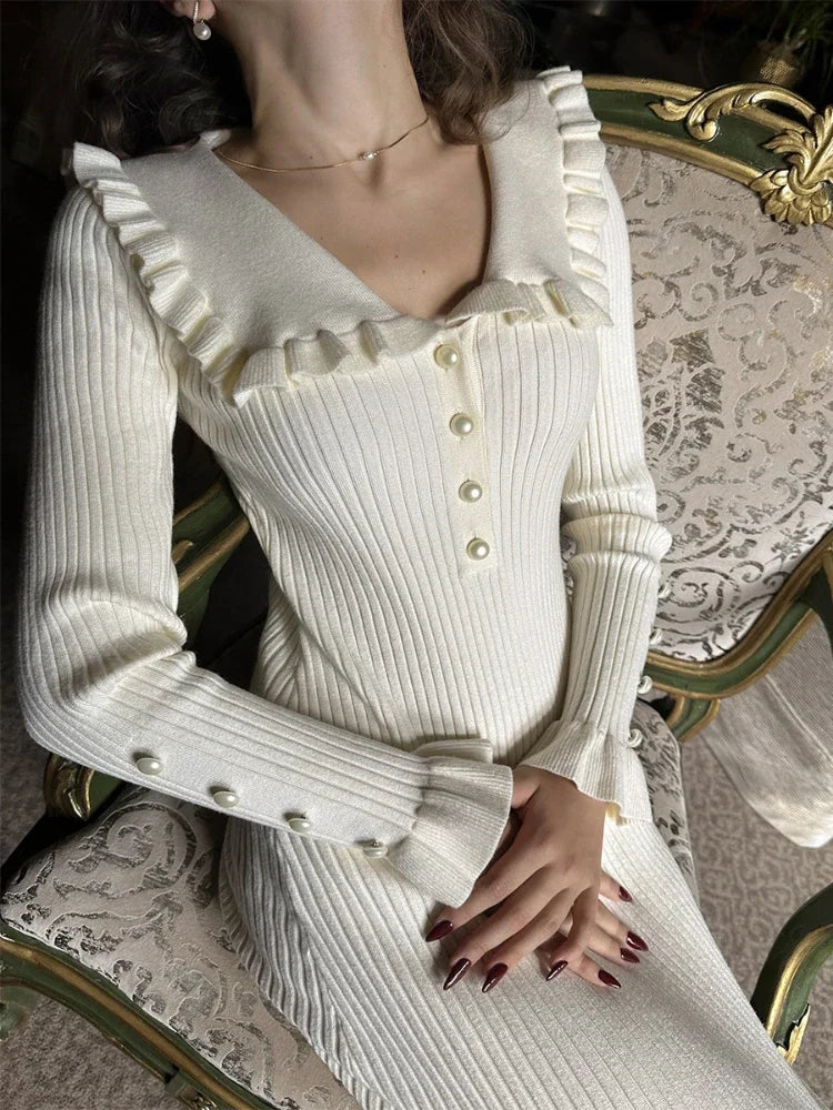 Levoire | Maxi robe taille haute à volants femme