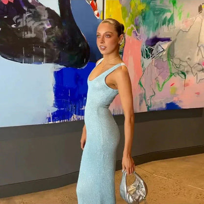 Levoire | Robe Maxi Dos Nageur En Tricot