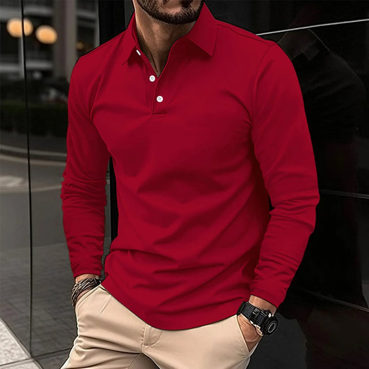 Levoire | Chemise Slim Fit Demi-Boutonnage Rot