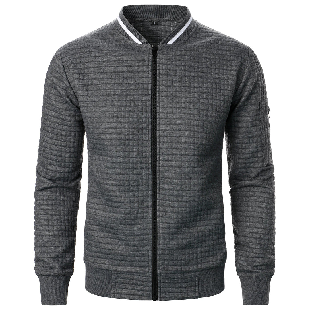 Levoire | Pull Luxe Polaire Homme Col Montant Élégant Gris foncé