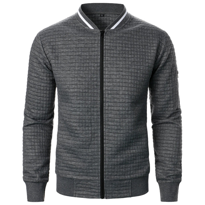 Levoire | Pull Luxe Polaire Homme Col Montant Élégant Gris foncé