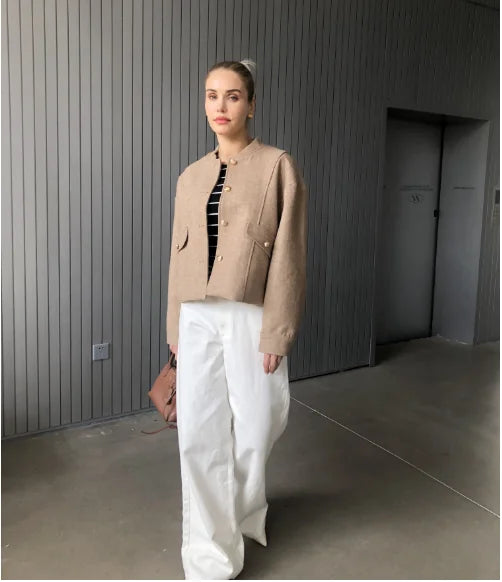 Levoire | Veste En Laine Courte Mode Femmes