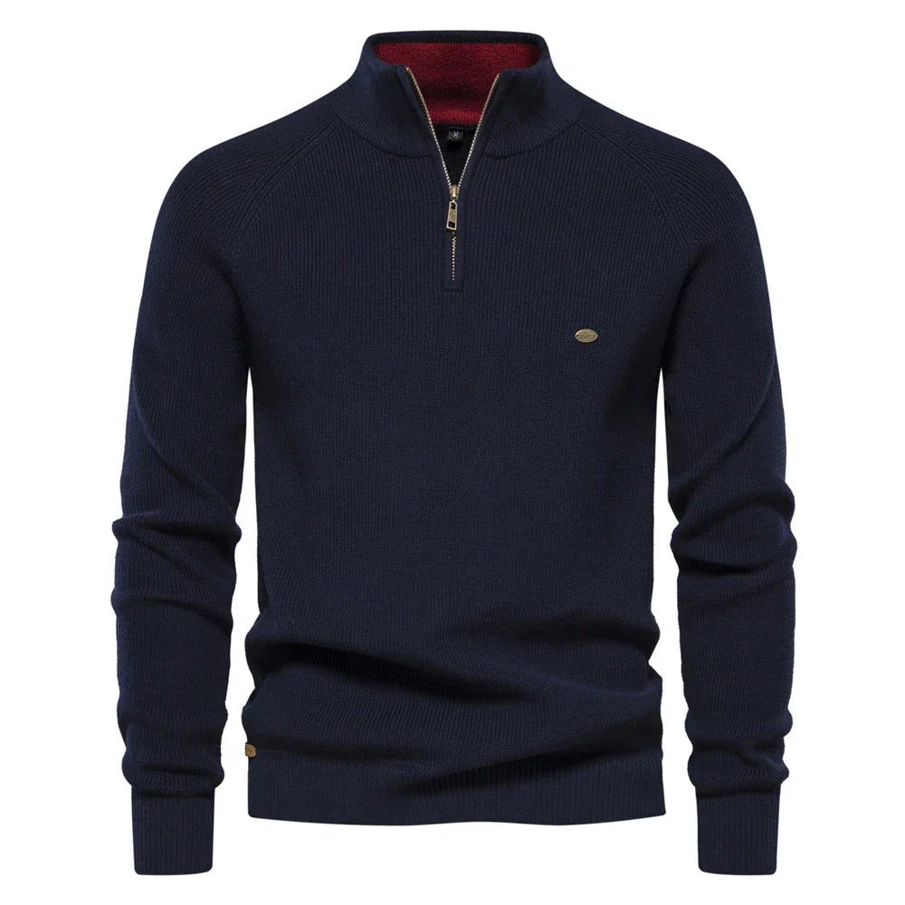 Levoire | Sweat à zip demi-long Marine