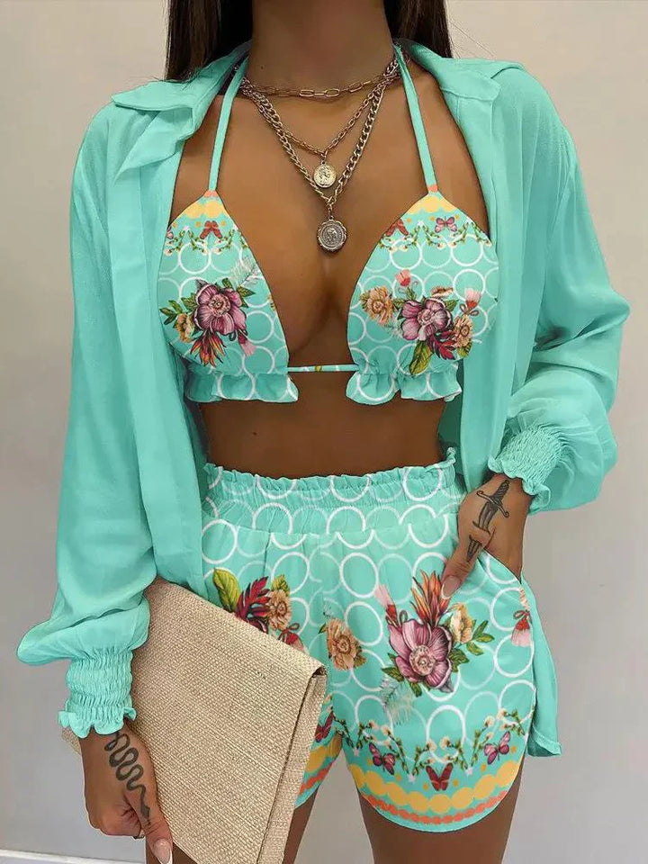 Levoire | Ensemble Bikini Taille Haute Vert Vert clair