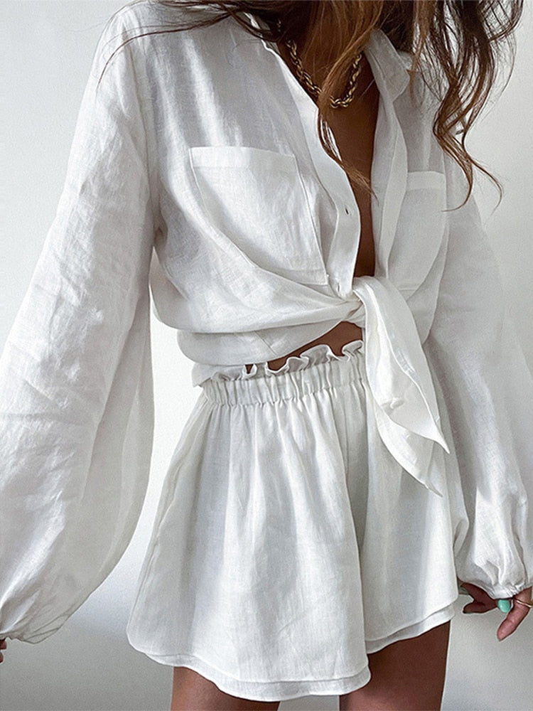 Levoire | Ensemble De Vêtements Deux Pièces Blanc